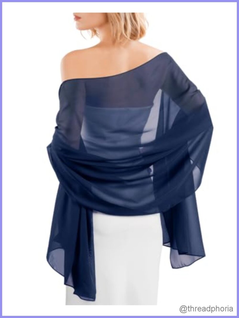 Chiffon Shawl Wrap for Women Formal Wedding Bridal Scarf Flowing
